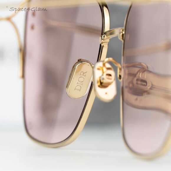 Dior Women Sunglasses Shiny Gold Pink Butterfly CD40095U 10Y BRAND NEW main image 5